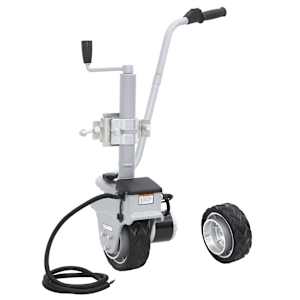 Hliníkové opěrné kolečko k přívěsu s motorem 12 V 350 W - obrázek 1