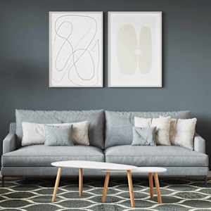 Barva za stene Siva 2,5 L Tisk na steno