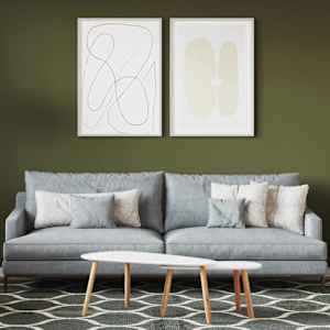 Barva za stene Zelena 2,5 L Tisk na steno