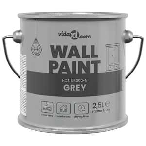 vidaXL Seinav&auml;rv Hall 2,5 L Seinaprindid