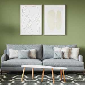 Barva za stene Zelena 2,5 L Tisk na steno