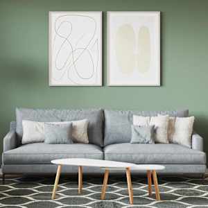 Barva za stene Zelena 2,5 L Tisk na steno