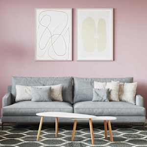 Barva za stene Roza 2,5 L Tisk na steno