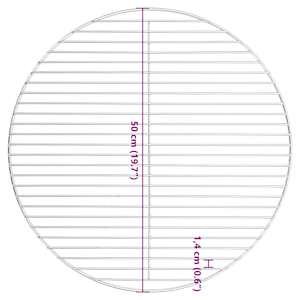 Grilovací rošt kulatý Ø 50 cm 304 nerezová ocel - obrázek 6
