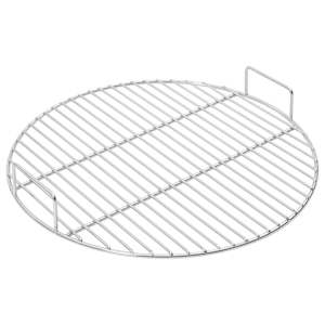 vidaXL &uuml;mmargune grillrest k&auml;epidemetega, &Oslash;34,5 cm, roostevaba teras