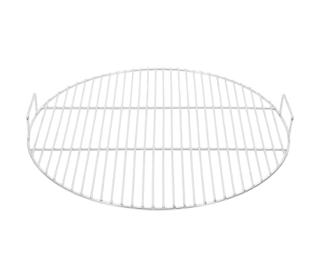 vidaXL BBQ Grill Grate with Handles Round &Oslash;54 cm 304 Stainless Steel