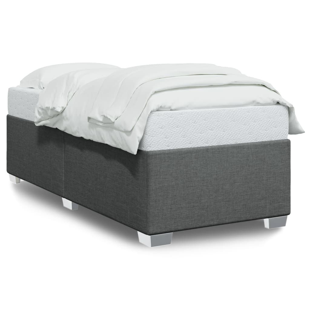 vidaXL Bedframe zonder matras 80x200 cm stof donkergrijs grijs, foto 3