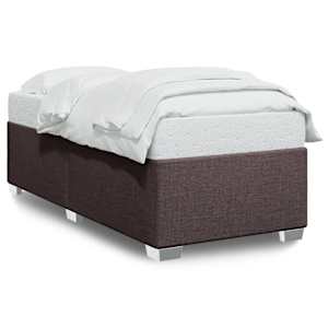 vidaXL voodiraam ilma madratsita Tumepruun 80x200 cm kangas
