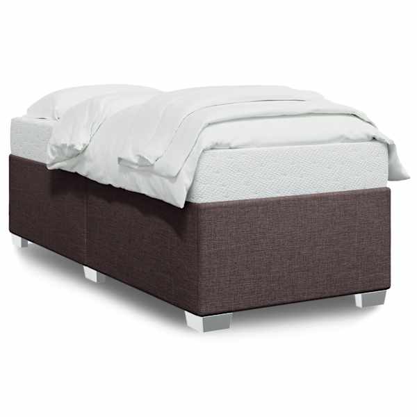 vidaXL voodiraam ilma madratsita Tumepruun 80x200 cm kangas