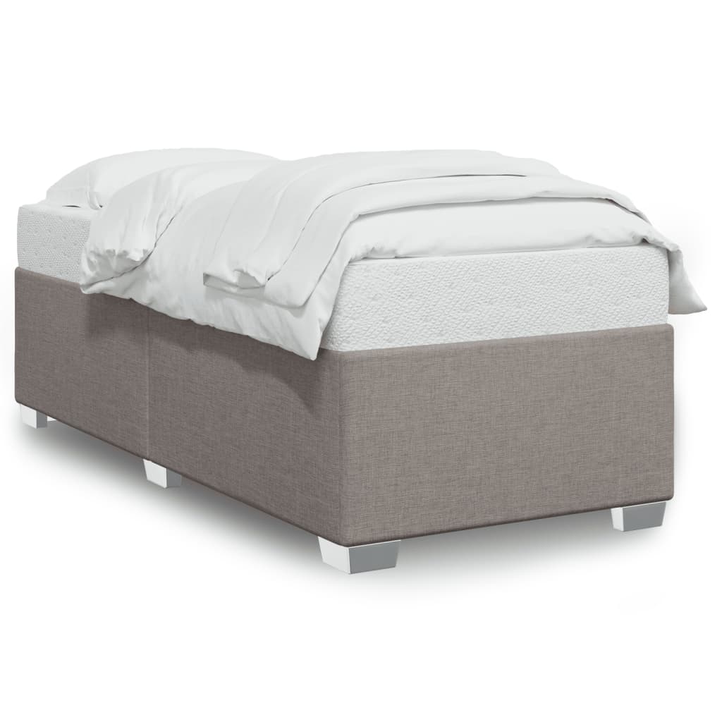 vidaXL Bedframe zonder matras 80x200 cm stof taupe, foto 3