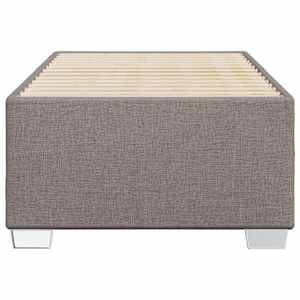 Rám postele bez matrací taupe 80x200 cm textil - obrázek 4