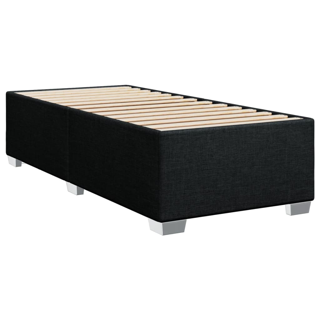 vidaXL Bedframe zonder matras 90x190 cm stof zwart afbeelding