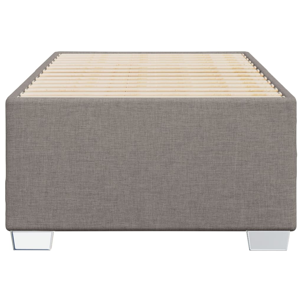 vidaXL Bedframe zonder matras 90x190 cm stof taupe, foto 4