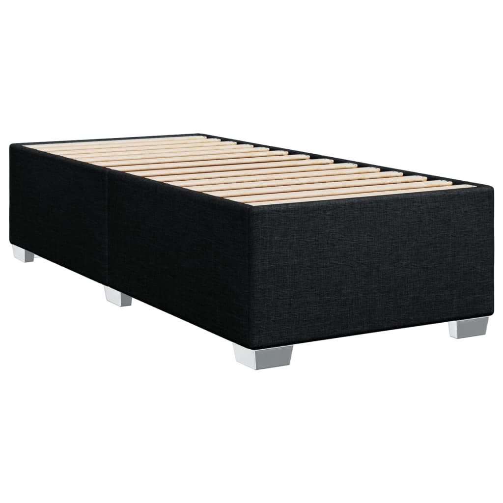 vidaXL Bedframe zonder matras 90x200 cm stof zwart afbeelding