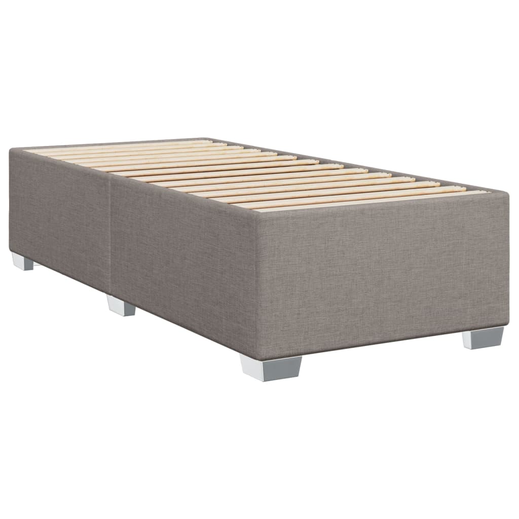 vidaXL Bedframe zonder matras 90x200 cm stof taupe, foto 2