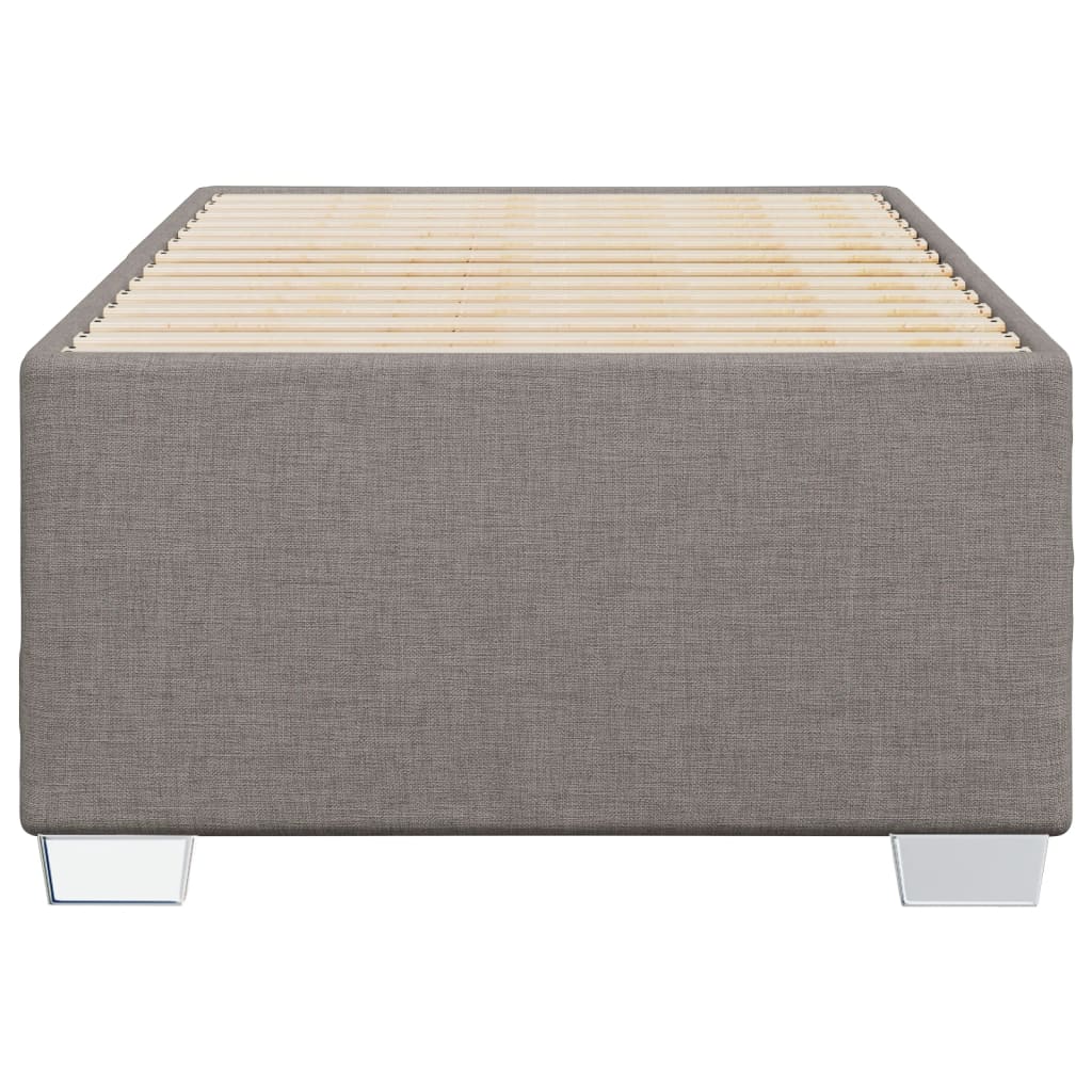 vidaXL Bedframe zonder matras 90x200 cm stof taupe, foto 4