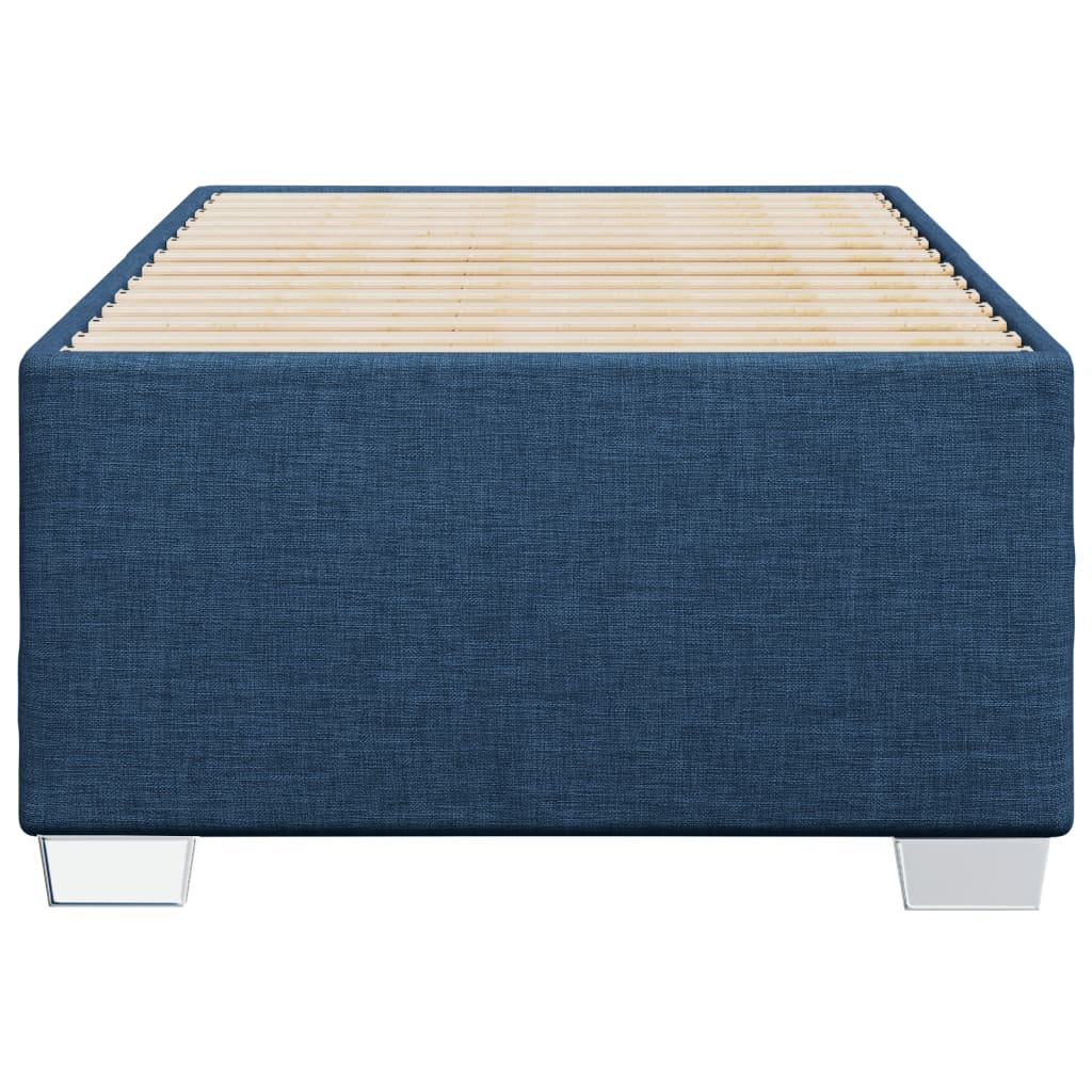 vidaXL Bedframe zonder matras 90x200 cm stof blauw, foto 4