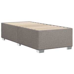 Rám postele bez matrace taupe 100 x 200 cm textil - obrázek 6