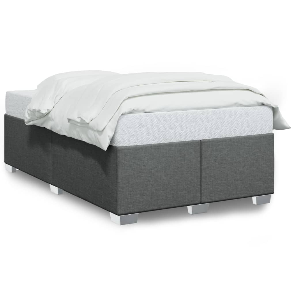 vidaXL Bedframe zonder matras 120x190 cm stof donkergrijs grijs, foto 3