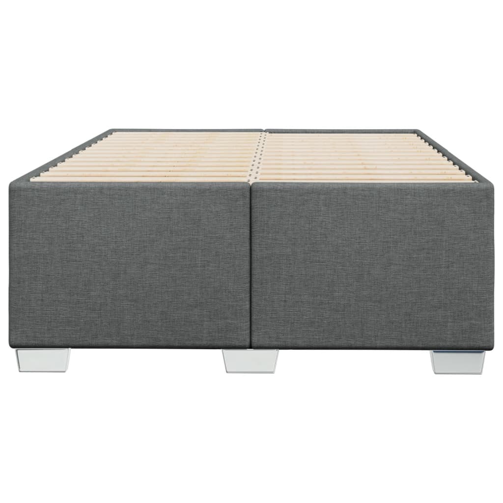 vidaXL Bedframe zonder matras 120x190 cm stof donkergrijs grijs, foto 4