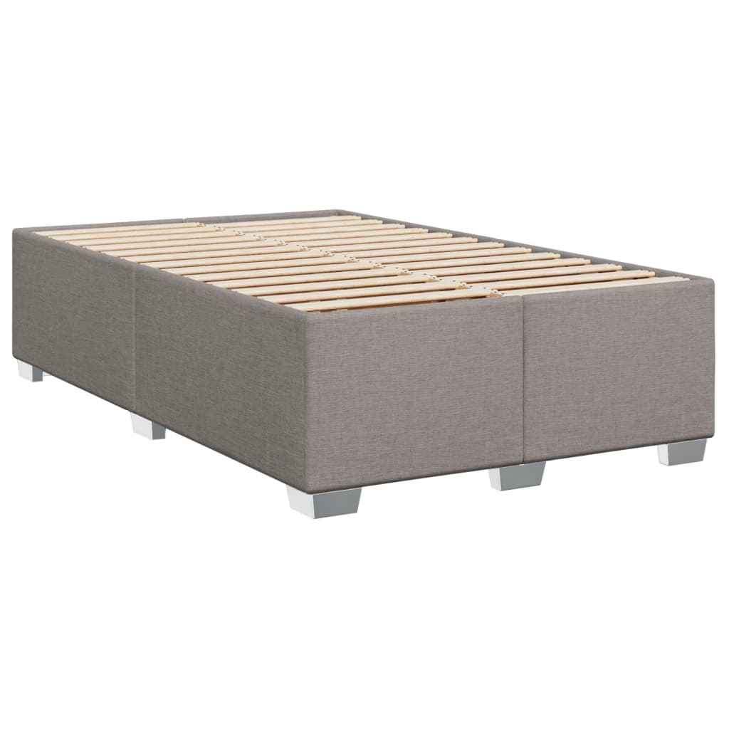 vidaXL Bedframe zonder matras 120x190 cm stof taupe afbeelding