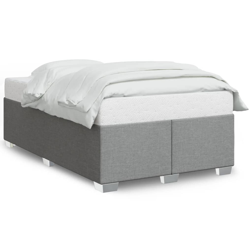 vidaXL Bedframe zonder matras 120x200 cm stof lichtgrijs grijs, foto 3