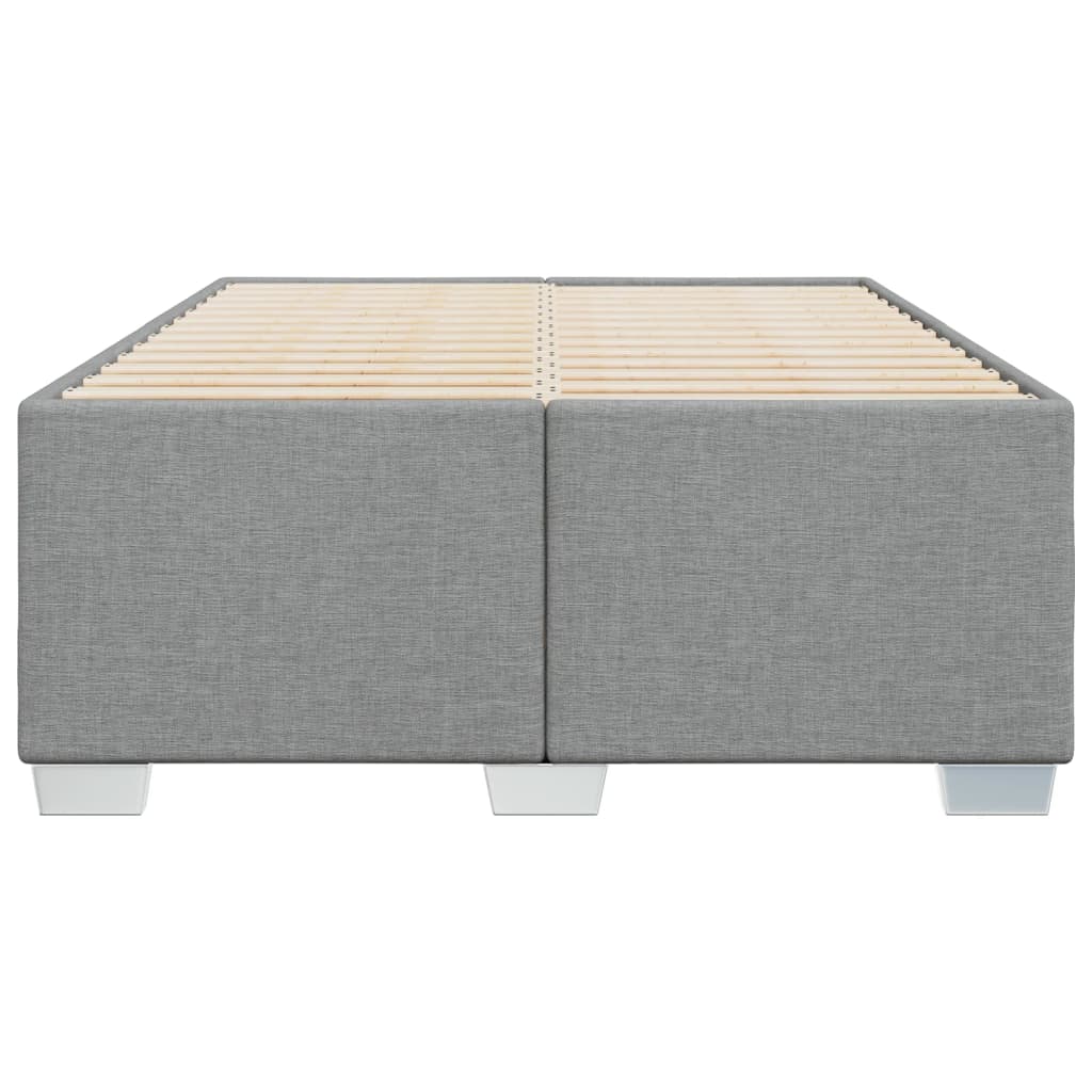 vidaXL Bedframe zonder matras 120x200 cm stof lichtgrijs grijs, foto 4