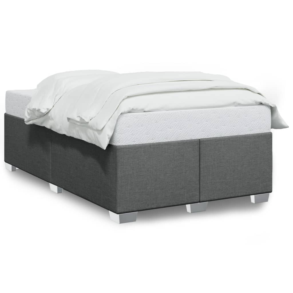 vidaXL Bedframe zonder matras 120x200 cm stof donkergrijs grijs, foto 3