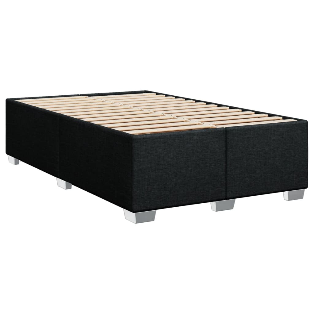 vidaXL Bedframe zonder matras 120x200 cm stof zwart afbeelding