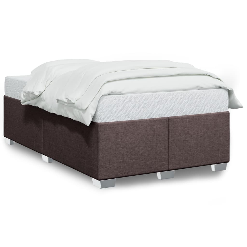 E-shop vidaXL Posteľ bez matraca tmavohnedá 120x200 cm látka