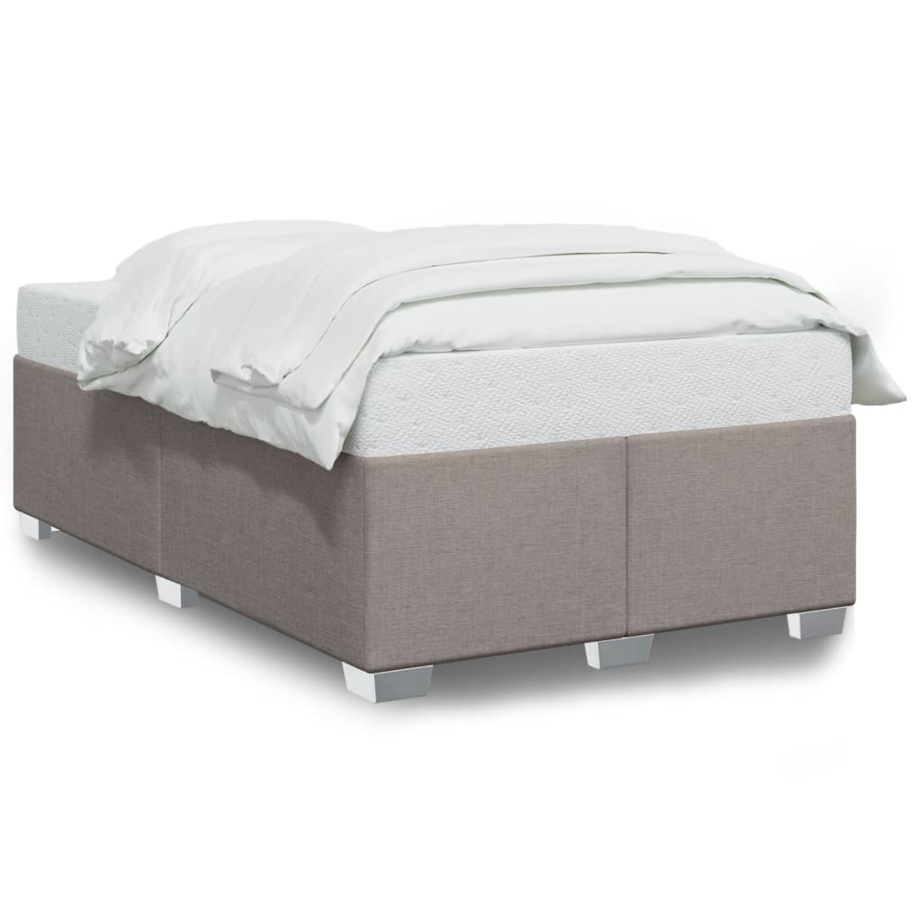 vidaXL Bedframe zonder matras 120x200 cm stof taupe, foto 3
