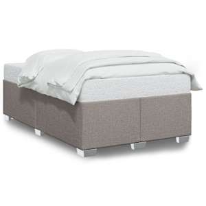 Rám postele bez matrace taupe 120 x 200 cm textil - obrázek 2