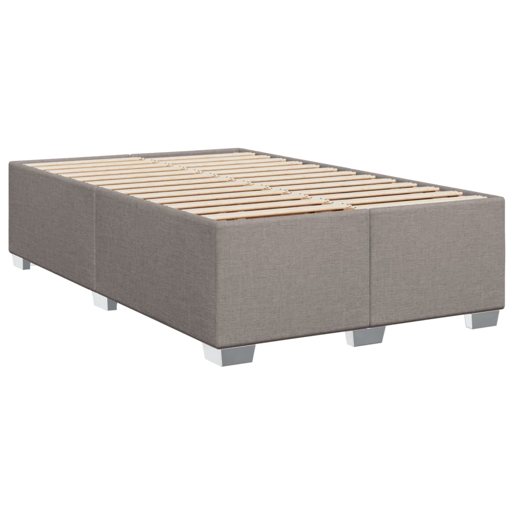 vidaXL Bedframe zonder matras 120x200 cm stof taupe, foto 2