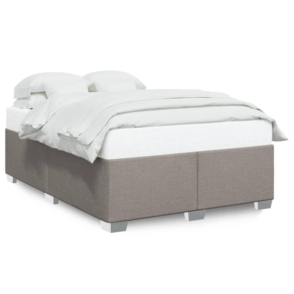 vidaXL Bedframe zonder matras stof taupe 140x190 cm, foto 3