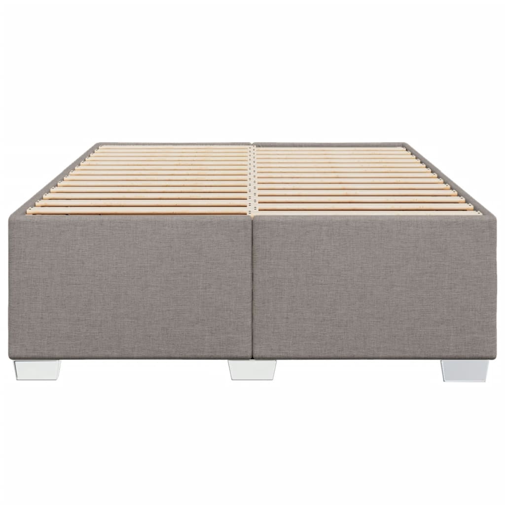 vidaXL Bedframe zonder matras stof taupe 140x190 cm, foto 4