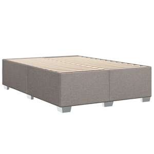Rám postele bez matrace taupe 140 x 190 cm textil - obrázek 6