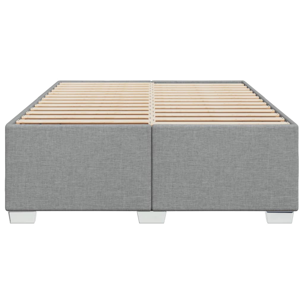 vidaXL Bedframe zonder matras stof lichtgrijs 140x200 cm grijs, foto 4