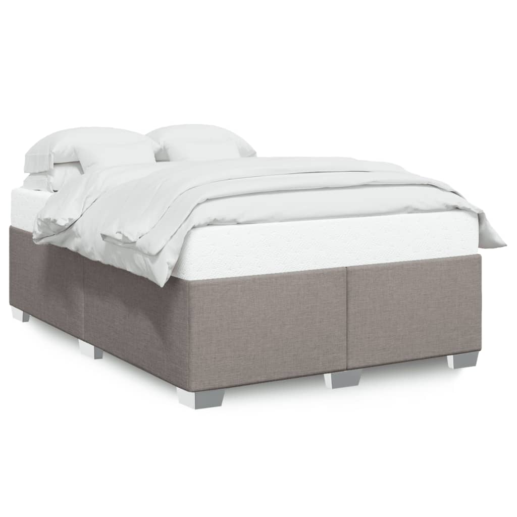 vidaXL Bedframe zonder matras stof taupe 140x200 cm, foto 3