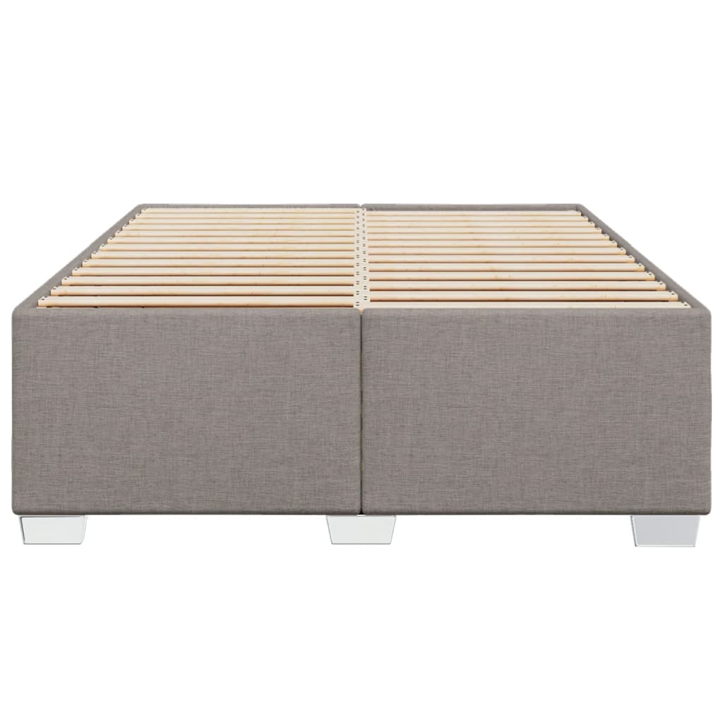 vidaXL Bedframe zonder matras stof taupe 140x200 cm, foto 4