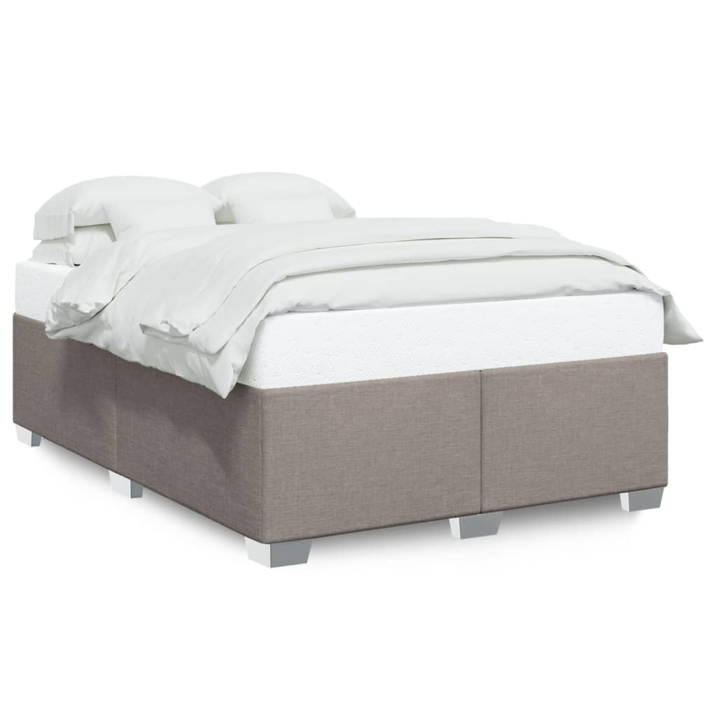 vidaXL Bedframe zonder matras stof taupe 160x200 cm, foto 3