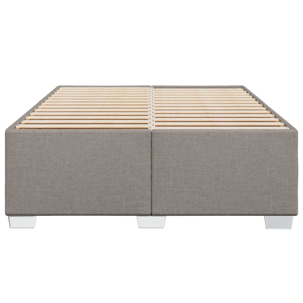 vidaXL Bedframe zonder matras stof taupe 160x200 cm, foto 4