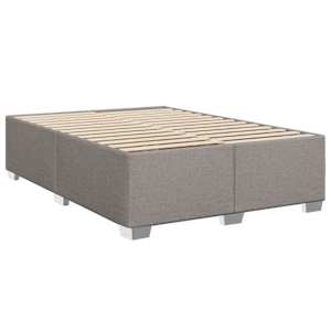 Rám postele bez matrace taupe 160 x 200 cm textil - obrázek 3
