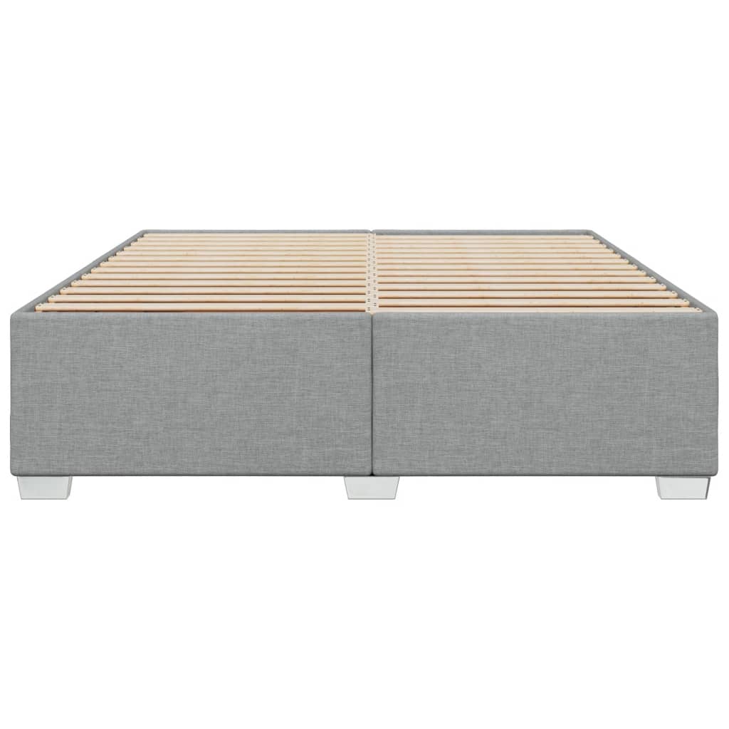 vidaXL Bedframe zonder matras stof lichtgrijs 180x200 cm grijs, foto 4