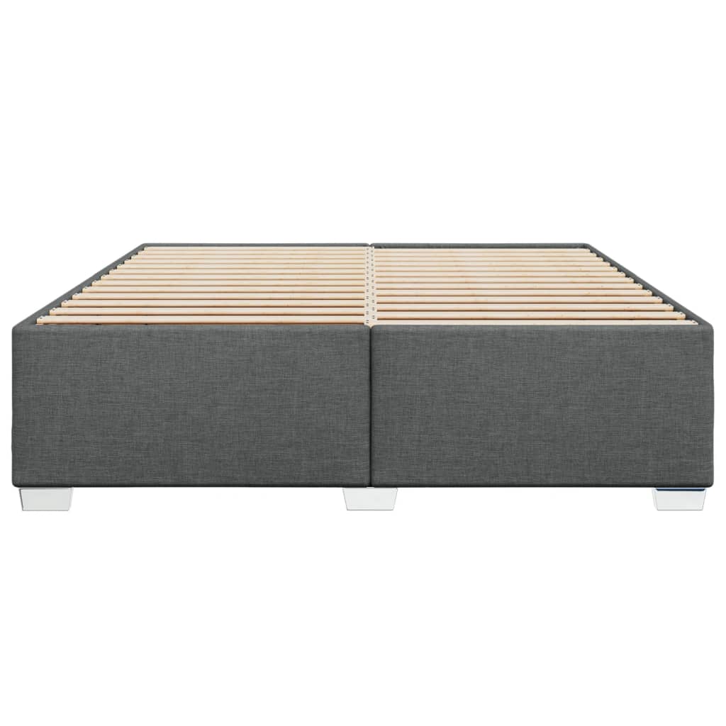 vidaXL Bedframe zonder matras stof donkergrijs 180x200 cm grijs, foto 4