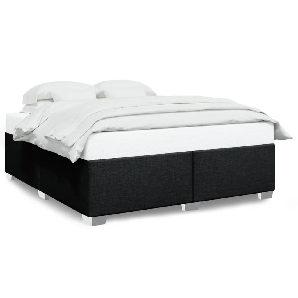 vidaXL Bedframe zonder matras stof zwart 180x200 cm, foto 3