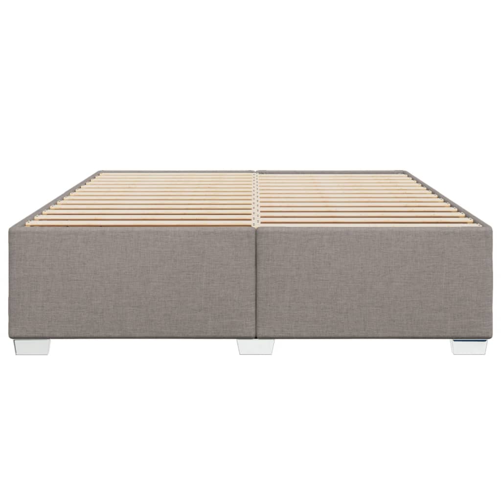 vidaXL Bedframe zonder matras stof taupe 180x200 cm, foto 4