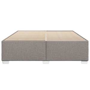 Rám postele bez matrace taupe 180 x 200 cm textil - obrázek 4