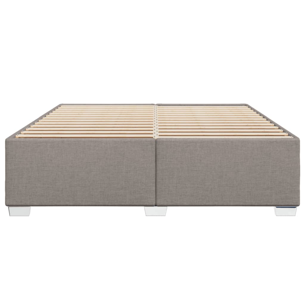 vidaXL Bedframe zonder matras stof taupe 200x200 cm, foto 4