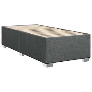 vidaXL Bed Frame without Mattress Dark Grey&nbsp;Twin Fabric