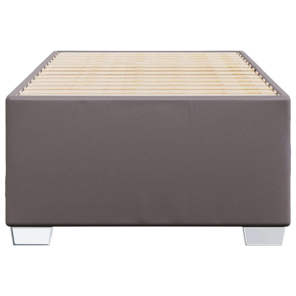 vidaXL Bedframe kunstleer grijs 80x200 cm, foto 4